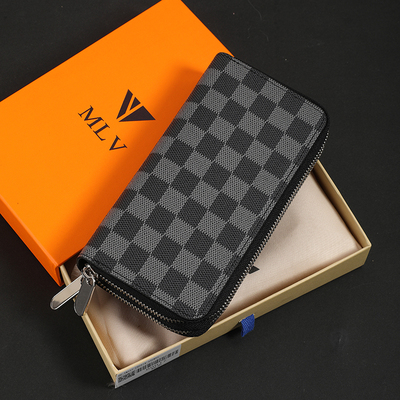 男士钱包2025新款真皮长款钱夹男女通用大容量多卡位手拿包卡包