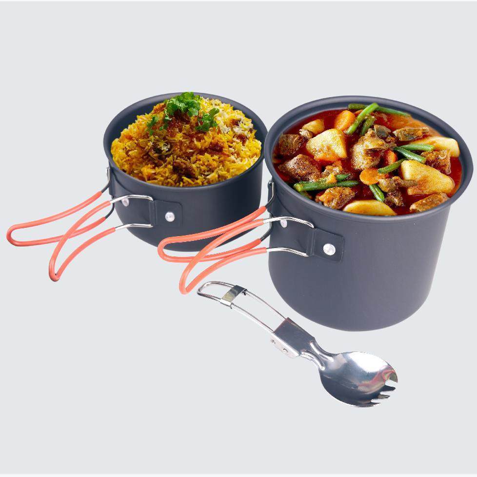 户外套锅野营锅全套露营便携锅野炊套锅全套锅具野营炊具用品单兵