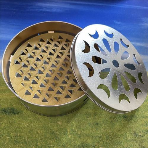 【真加厚】蚊香盘蚊香盒家用带盖防火接灰盘支架 户外野钓驱蚊