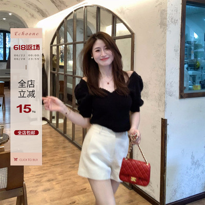 Echoone灯笼袖设计感上衣