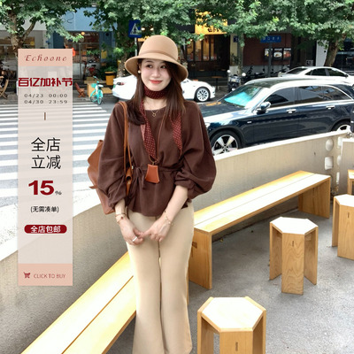 Echoone灯笼袖设计感衬衣