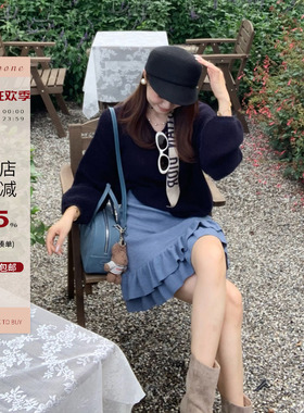 Echoone 温与柔 羊绒慵懒风套头毛衣女秋季新款时尚休闲气质上衣