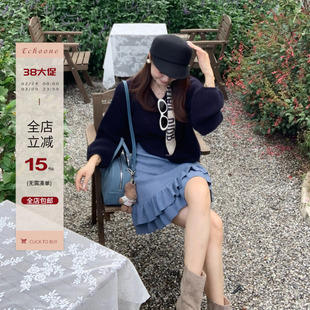 Echoone 温与柔 羊绒慵懒风套头毛衣女秋季新款时尚休闲气质上衣