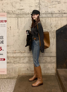 Echoone  安然的清晨 收腰羊毛打底毛衣女设计感小众时尚百搭上衣