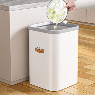 简约大容量床边垃圾桶压圈收纳桶家用卧室高颜值纸篓客厅宿舍专用