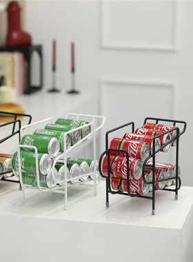听装啤酒架创意饮料架甜品台铁艺易拉罐架子 ins风罐装饮料收纳架