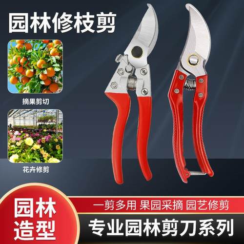 修枝剪刀钢剪树果树剪子家用花木修剪园艺葡萄果剪修枝剪树枝直销