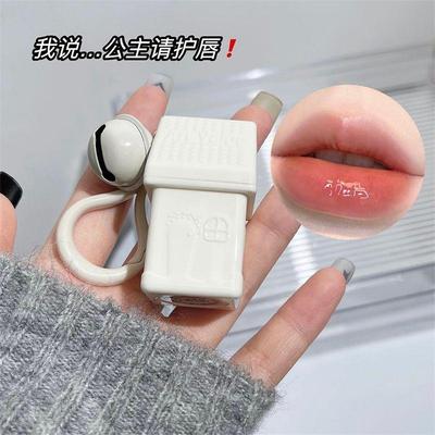小铃铛钥匙扣冰雪小屋唇膜唇部