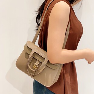 法国TC牛皮高端手工蜡线缝制Halzan25哈赞包高端单肩斜挎手提包