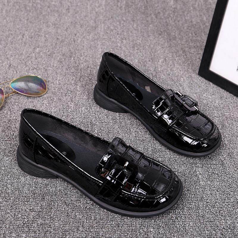 香港2025春季新款女鞋真皮浅口单鞋软底百搭豆豆鞋平底休闲懒人鞋,女鞋,浅口单鞋,淘宝优惠券,粉丝福利购,淘宝优惠卷