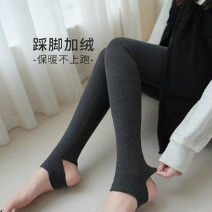 百搭显瘦踩脚裤 外穿羊羔绒螺纹加绒高腰紧身裤 Dsyle打底裤 Rouje