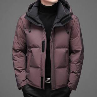 加厚短款 2025新款 连帽外套商务休闲夹克 CITY羽绒服男冬季 PALM