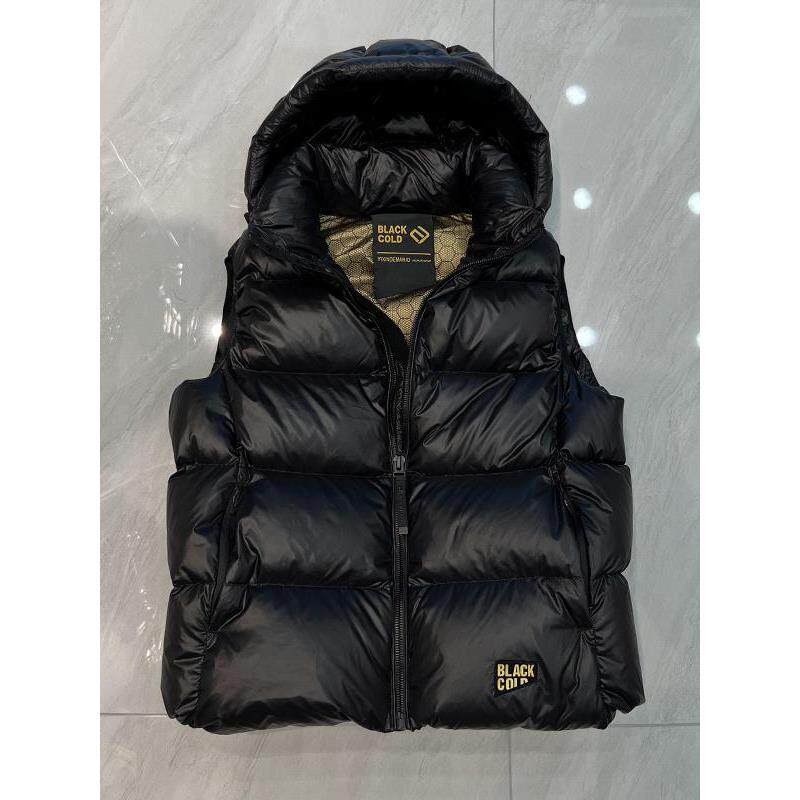 IT ins潮牌羽绒马甲男黑金标90鹅绒可脱帽短款宽松坎肩情侣外套