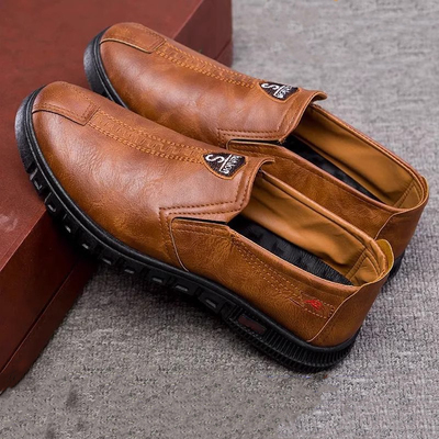 休闲皮鞋一脚蹬工作男鞋潮流单鞋