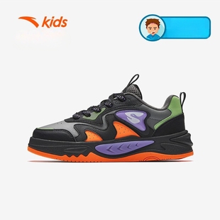 舒适防滑耐磨中大童潮流低帮板鞋 新款 2025秋季 安踏儿童男大童板鞋