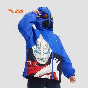 安踏儿童奥特曼男小童针织套头衫 舒适亲肤儿童运动卫衣 2025春新款