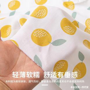 夏季 儿童服装 棉绸布料卡通s印花人造棉布家居服裙子套装 轻薄款 面