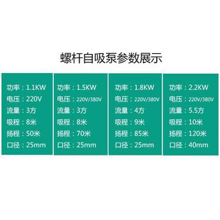 家用螺杆泵自吸泵全自动自来水增压泵抽水机水井无塔供水农用220V
