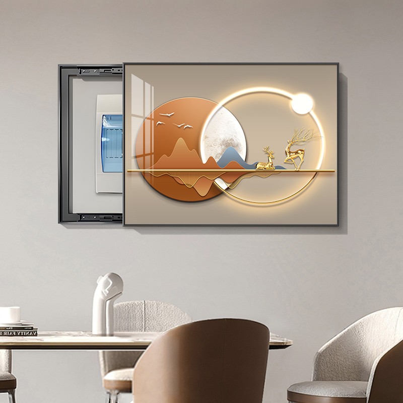 现代轻奢电表箱装饰画2025新款