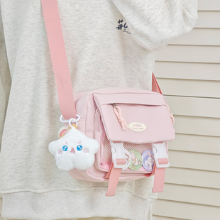 日系二次元 手机小包包 少女休闲透明痛包简约百搭学生斜挎包女工装