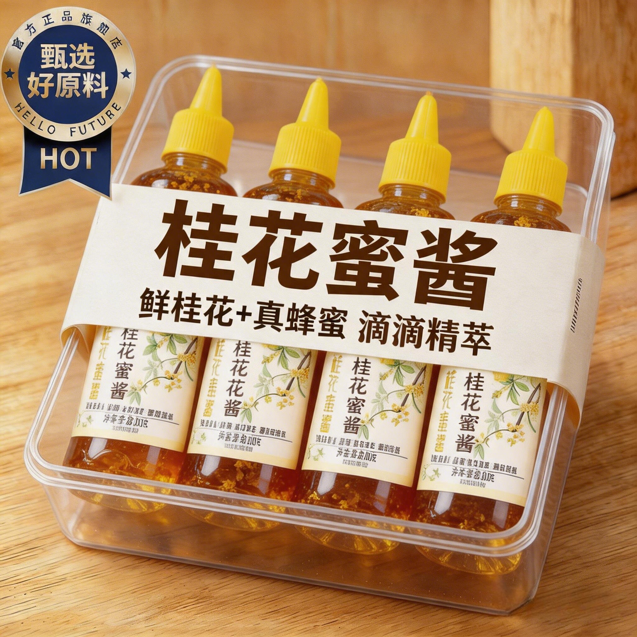 正宗桂花酱非勾兑桂花蜜酱烘焙冰粉咖啡许妍同款桂花酱官方旗舰店