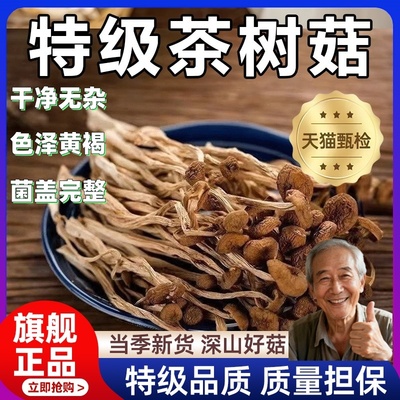 云南特级茶树菇正品官方旗舰店正宗优质特级茶树菇干货头茬特产