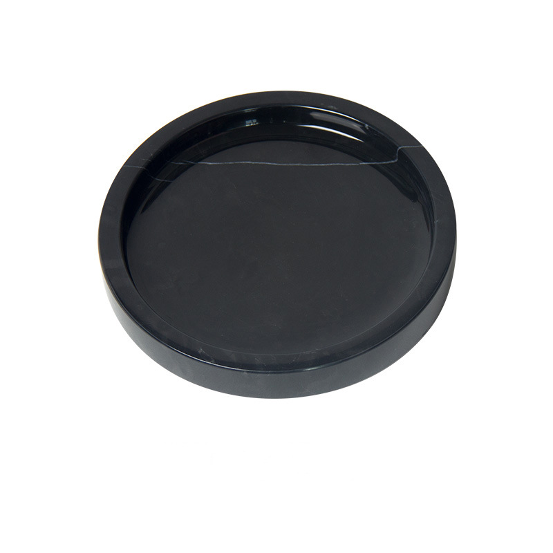 新中式大理石托盘青苔绿