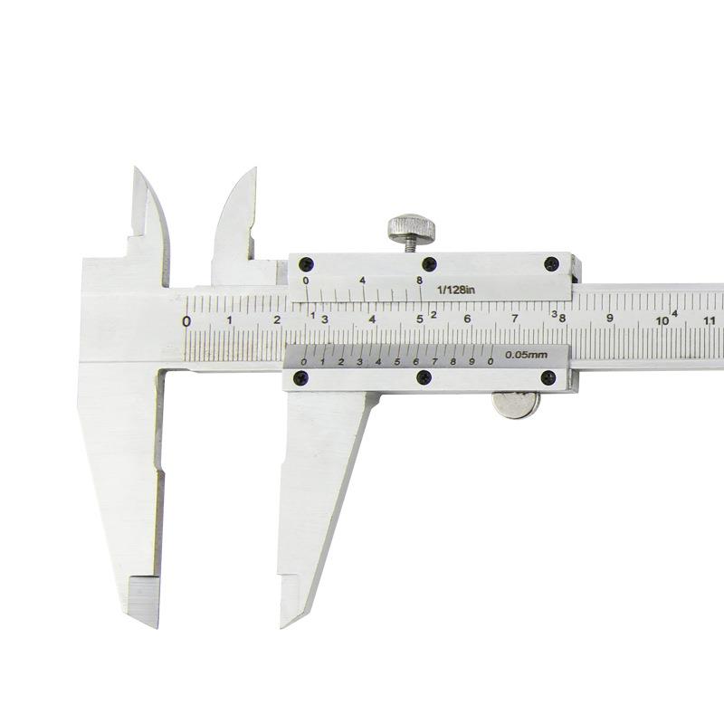 跨境速买通碳钢游标卡尺公英制6“ 8” 12“英寸电子数显油标卡尺
