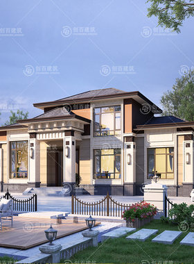 别墅图纸设计一层半简约风格自建房2层房屋施工图含楼梯设计CB720