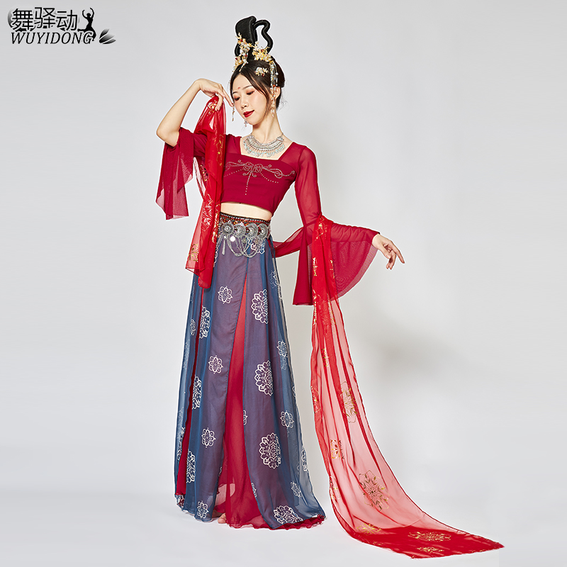 敦煌飞天汉服古典舞演出服