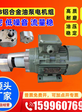 CB-B6/B10/B4/B2.5铝合金齿轮泵液压润滑油泵电机组370W/550W JZ