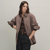 衬衫 Tonō 慵懒复古感百搭条纹长袖 ｜Tonolab