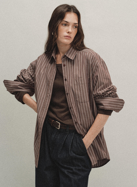 Tonō 慵懒复古感百搭条纹长袖衬衫｜Tonolab