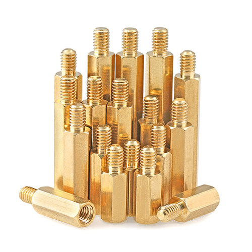 6mm单头六角铜螺柱螺丝PCB板隔离柱/M2.5*4x5x6x7x8x10x12x20-30