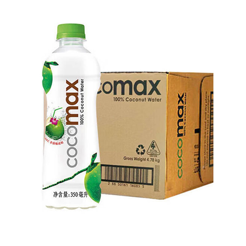 泰国进口椰子水cocomax纯椰青水补充电解质水椰果汁饮料350ml*6瓶-封面