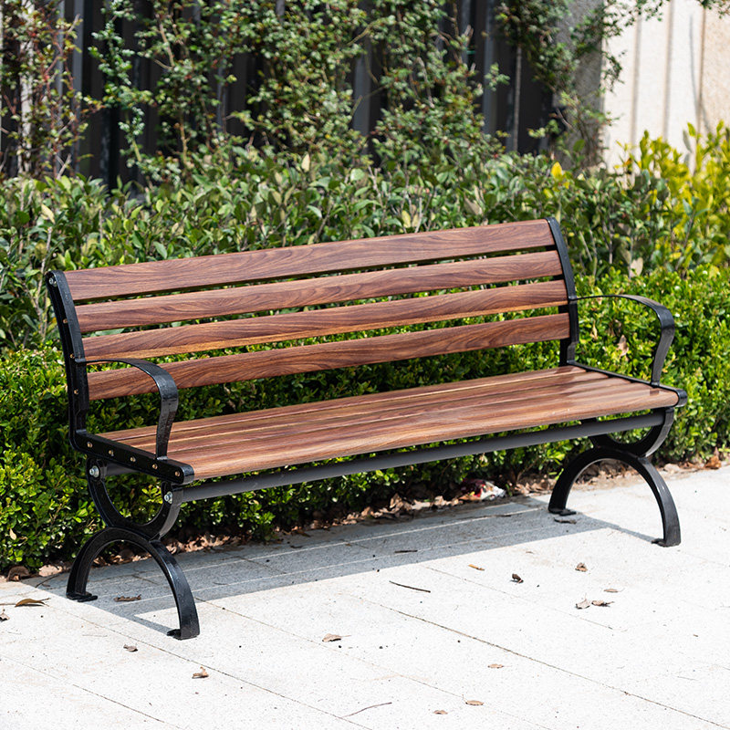 户外庭院休闲椅阳台座椅公园椅长椅子靠背椅凳长条凳实木长凳子