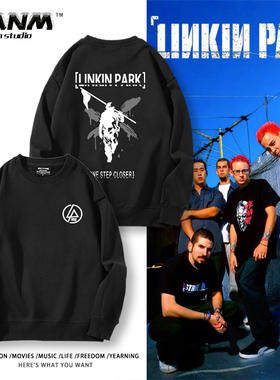 linkin park林肯公园乐队周边圆领卫衣男女生秋冬季欧美音乐摇滚