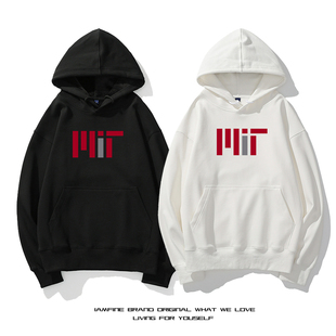 秋冬美国大学麻省理工学院MIT连帽卫衣男留学生帽衫 校服纪念外套