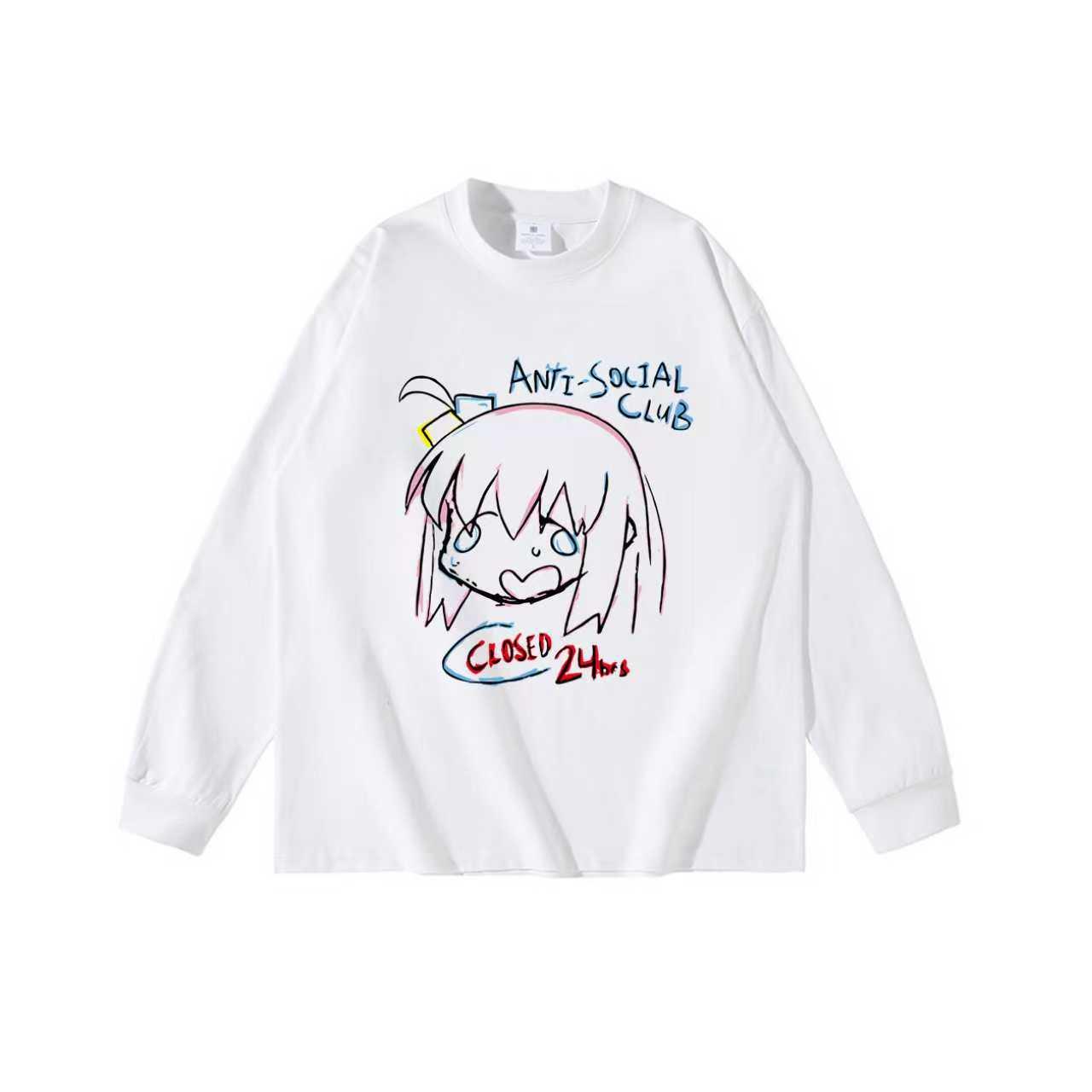 孤独摇滚联名长袖t恤棉后藤一里动漫周边衣服宽松二次元打底衫