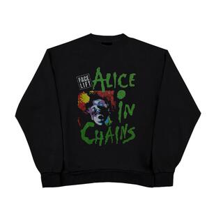 90年代摇滚嘻哈风Alice in Chains 爱丽丝囚徒乐队小众设计感卫衣