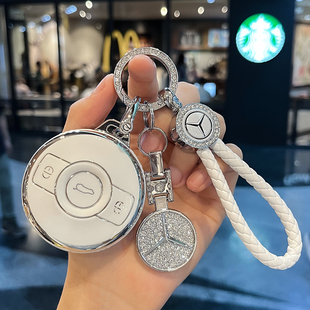 专用奔驰smart钥匙套精灵一号汽车保护壳1号斯玛特高档女扣包男女