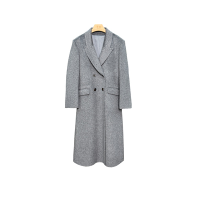 韩剧女主 宽肩瘦腰高品质韩单原样山羊绒挂里衬女士气质大衣2580