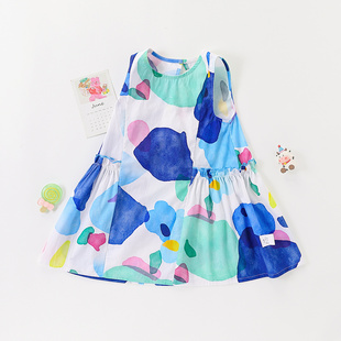 【时尚夏日海边度假风】童装女童夏季纯棉公主裙儿童亲肤连衣裙潮