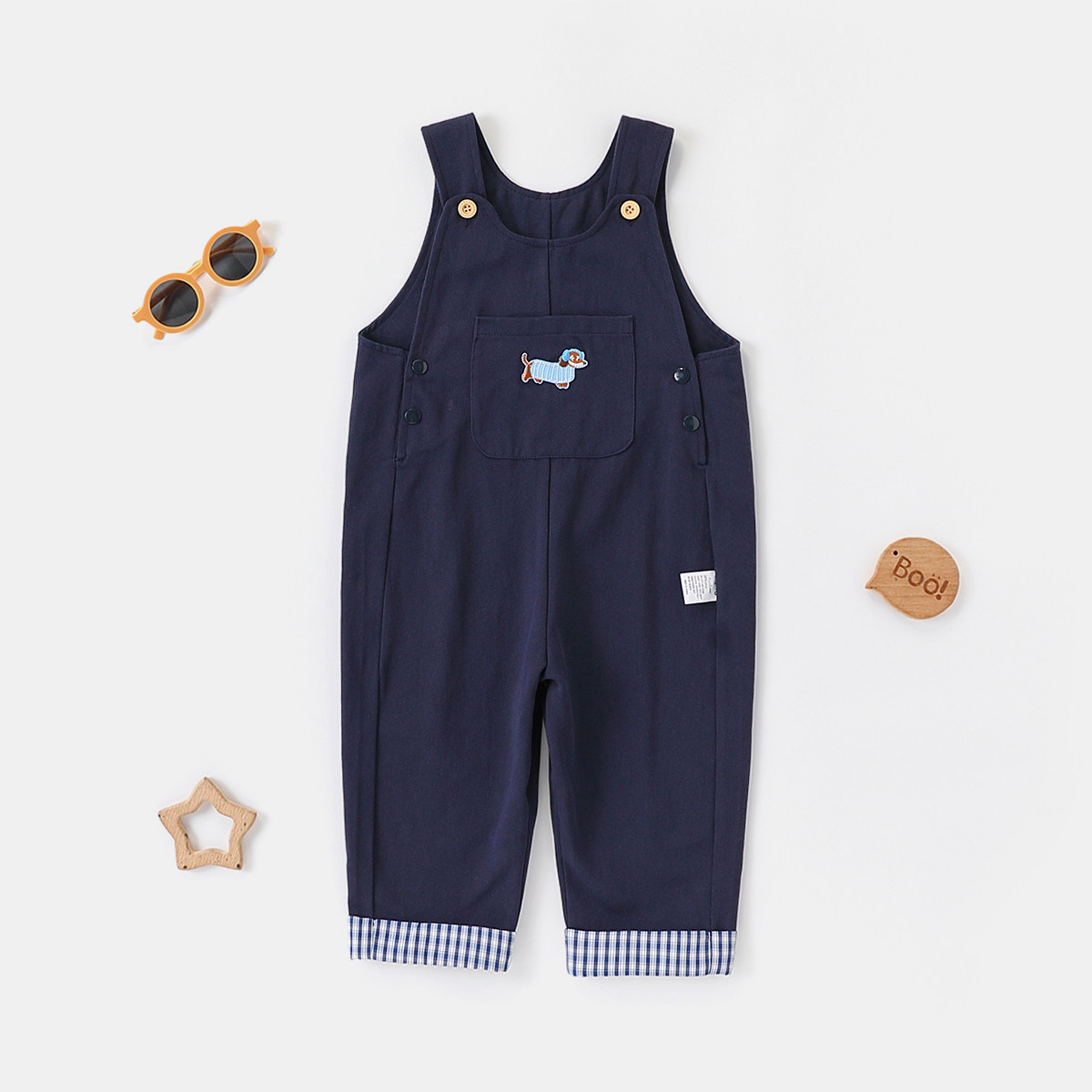 【帅气可爱背带裤】童装男宝宝春季时尚休闲连体裤小童舒适连身裤