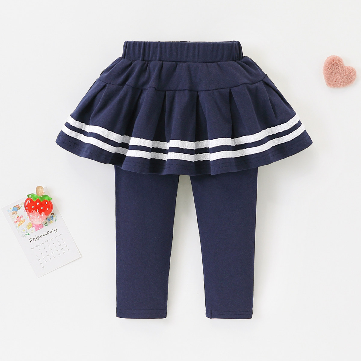 【学院风洋气裙裤】童装女童春季时尚甜美裤裙打底裤儿童百搭裙裤