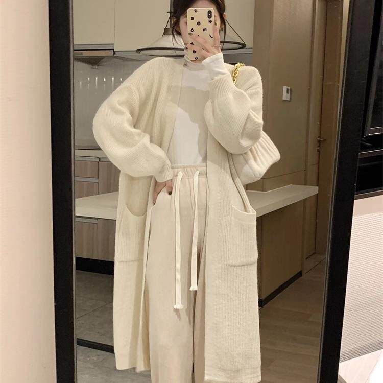 小个子慵懒风开衫毛针织外套