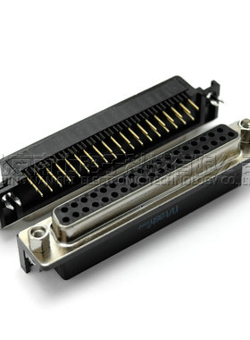 精工南士镀金HDR62公头母头 DR62针DB62孔90度弯脚62芯插板焊板式