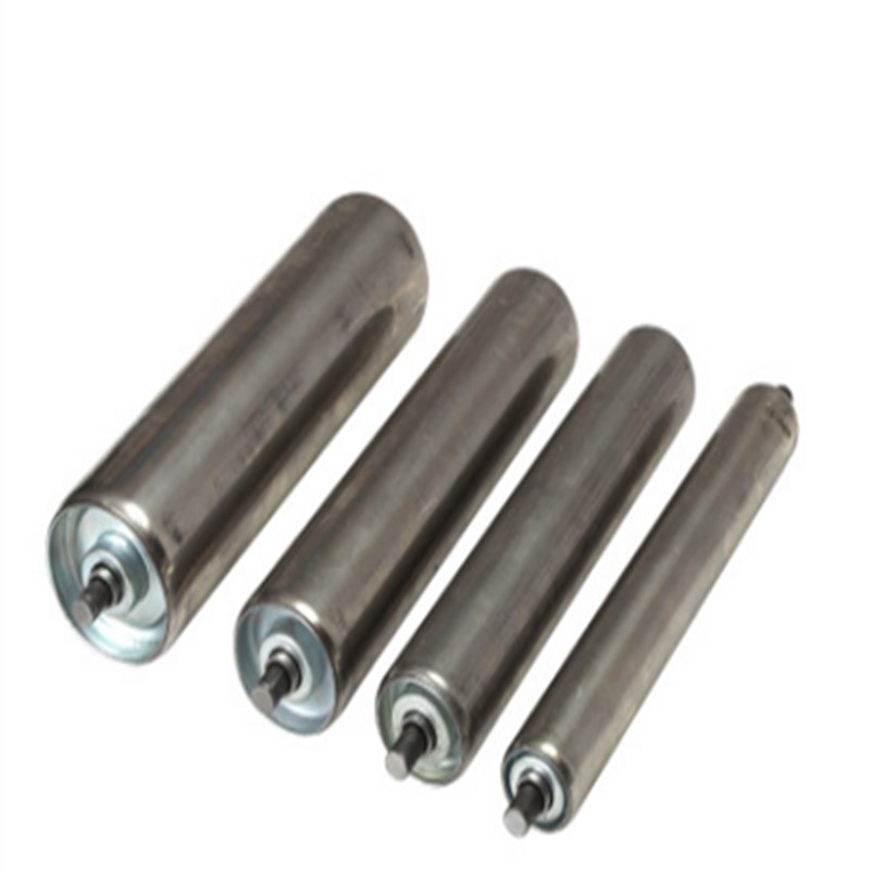 无动力镀锌托辊滚筒流水线皮带轮传送机配件自动化设备输送机胶辊