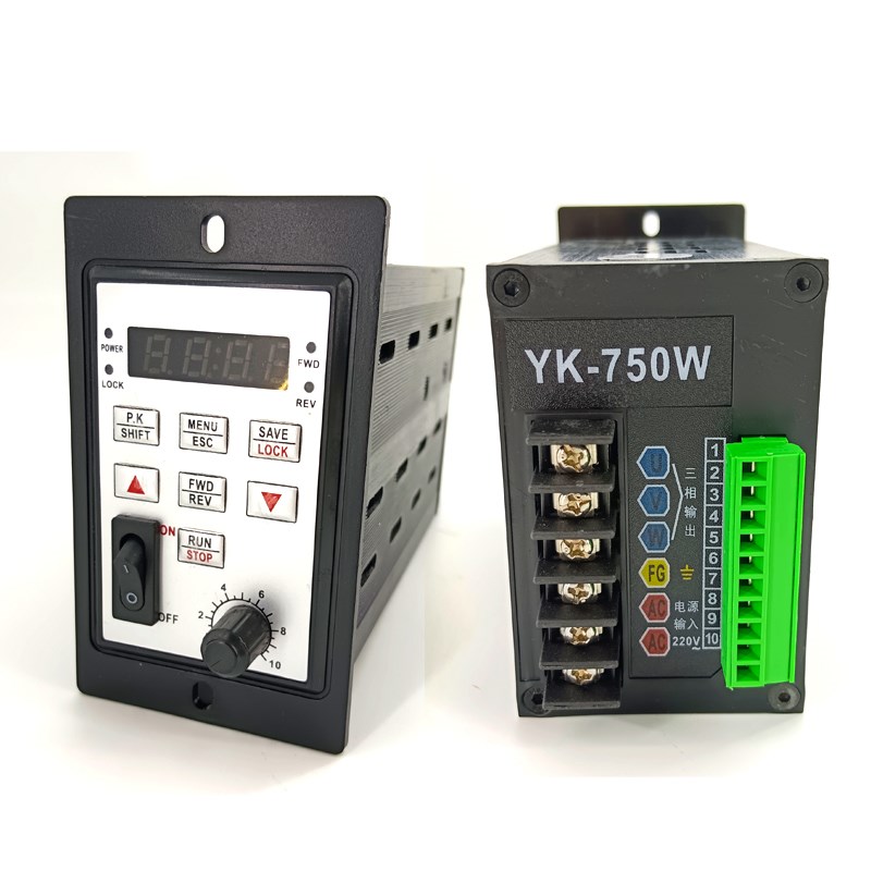 变频器750W三相减速电机小刚控电机器通用金单进三出220VT13-750W