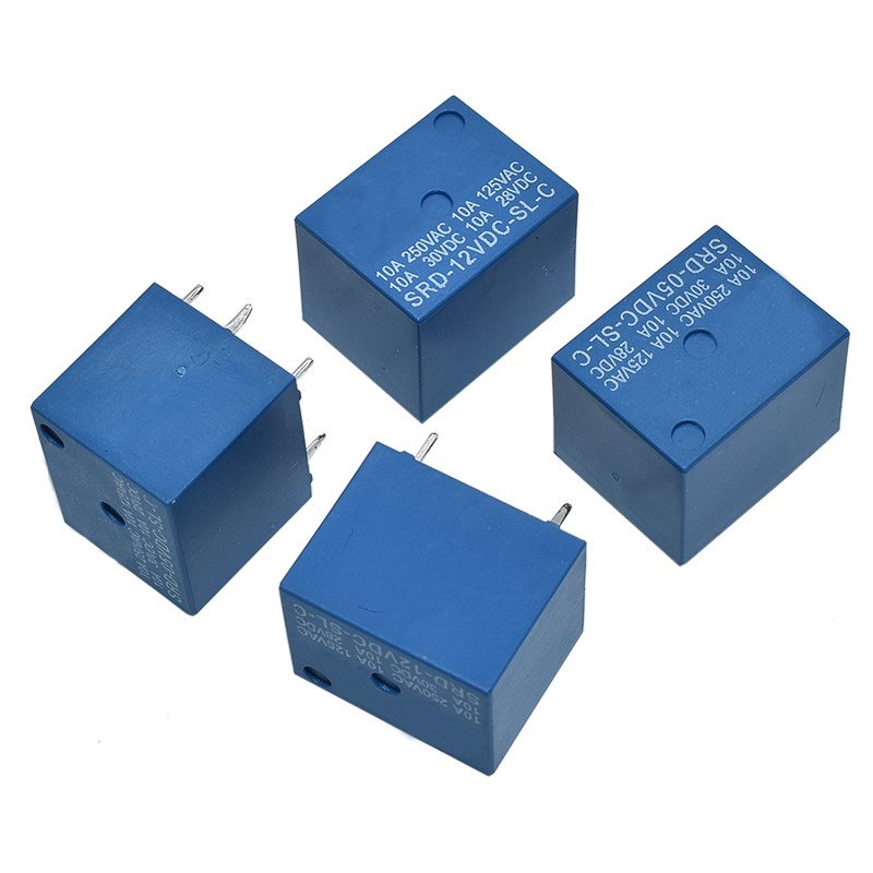 家电控制继电器SRD-3V/5V/6V/9V/12V/24V/48VDC-SL-A/C 4/5脚 10A